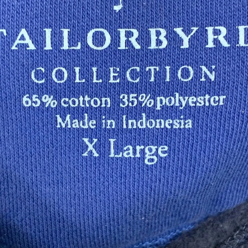 Tailorbyrd Collection Mens XL‎ Blue Hoodie Long Sleeve Pullover